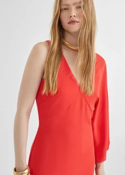 Vestido asimétrico manga