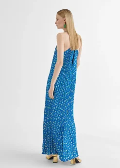 Vestido azul monograma