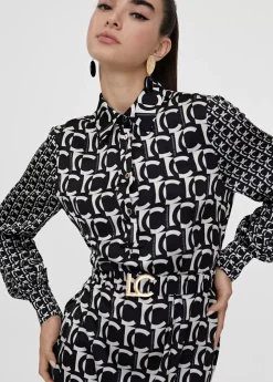 Vestido camisero monograma