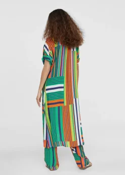 Vestido camisero multicolor