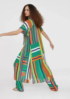 Vestido camisero multicolor