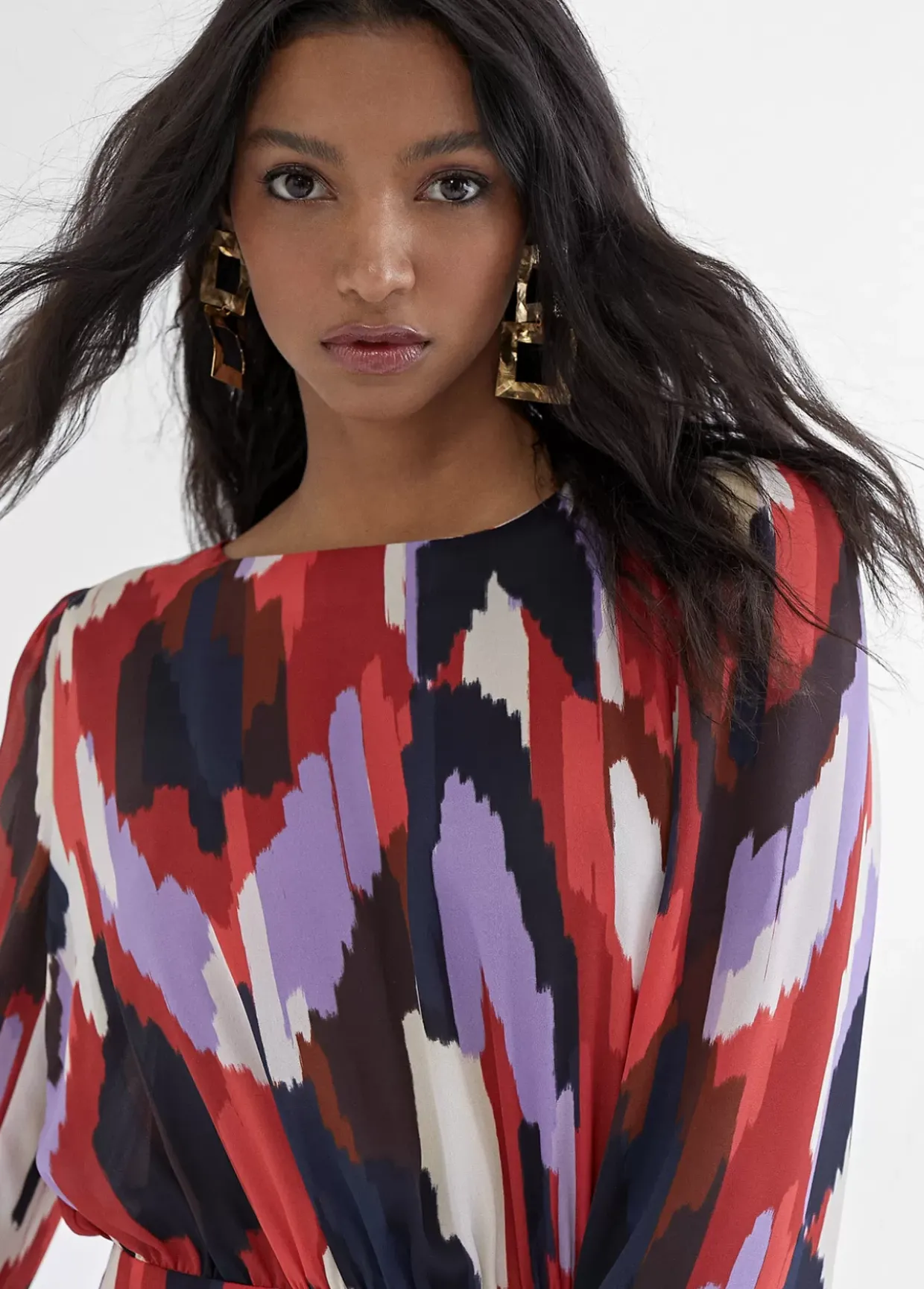 Vestido camisola multiestampado