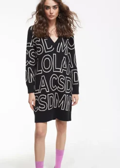 Vestido de punto letras