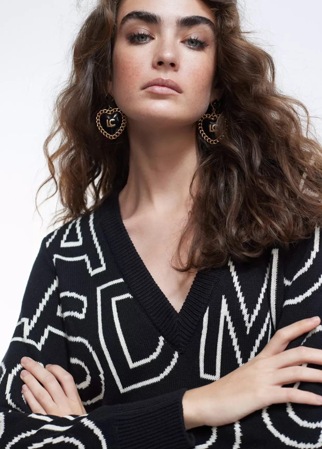 Vestido de punto letras