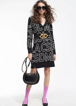 Vestido de punto letras