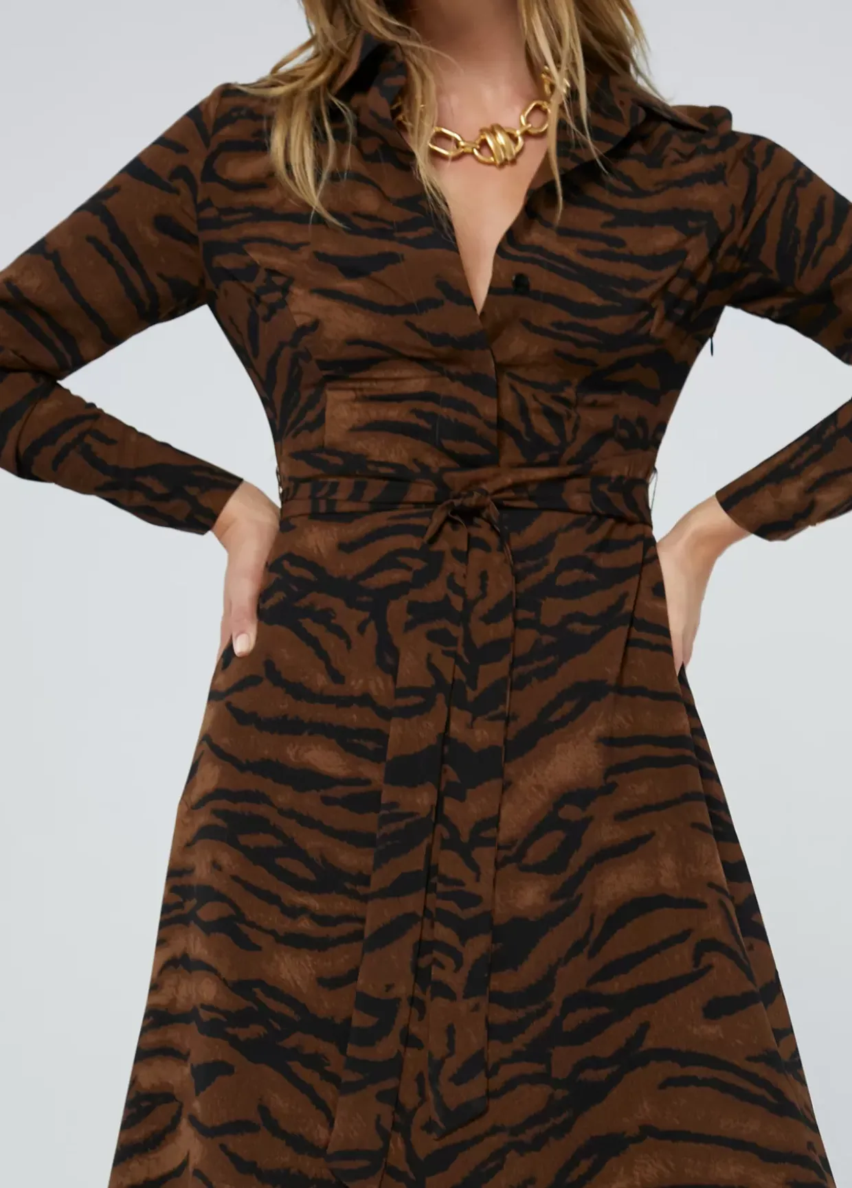 Vestido estampado animal print