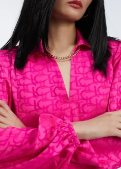 Vestido estampado logo