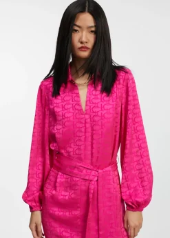 Vestido estampado logo