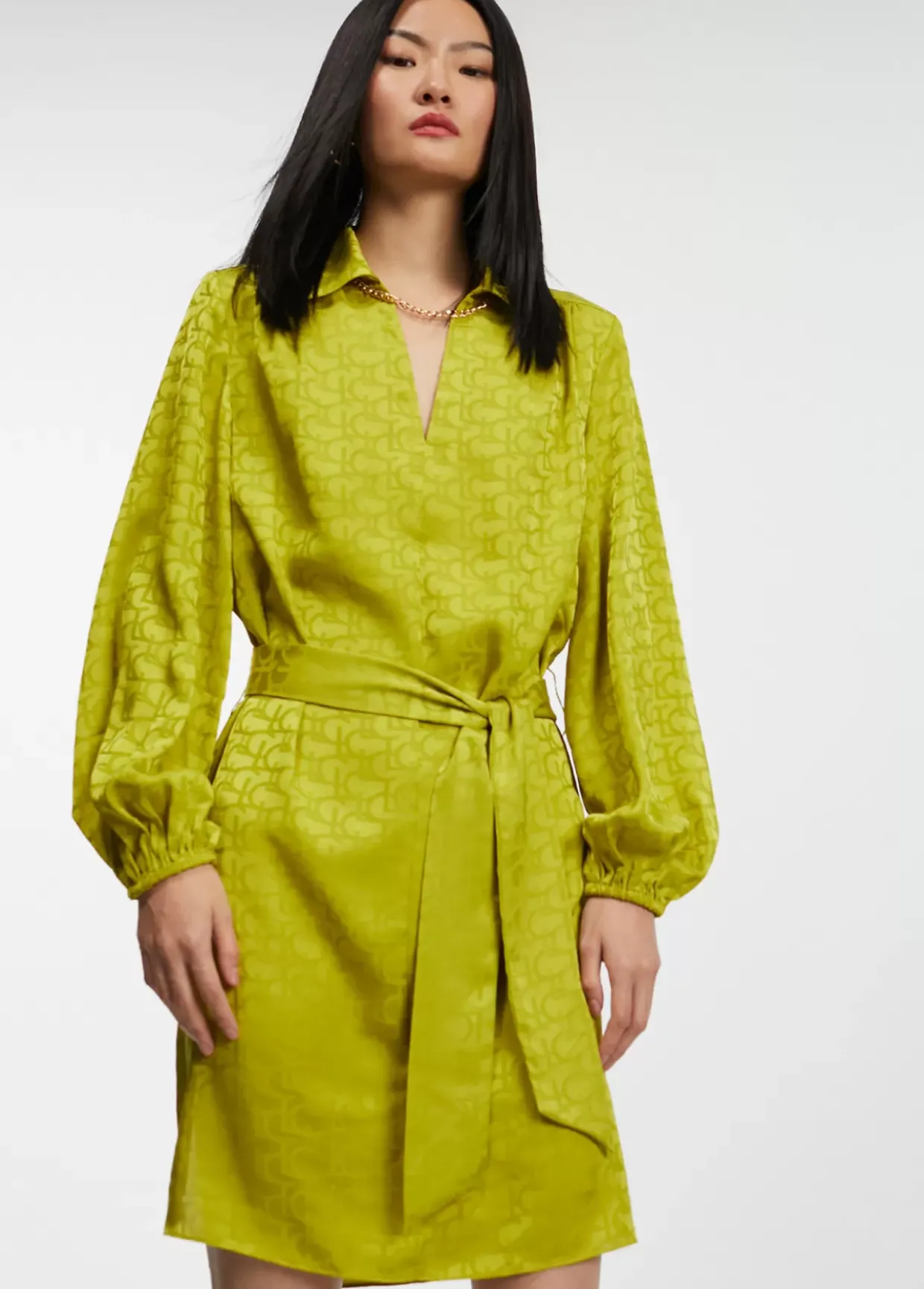 Vestido estampado logo