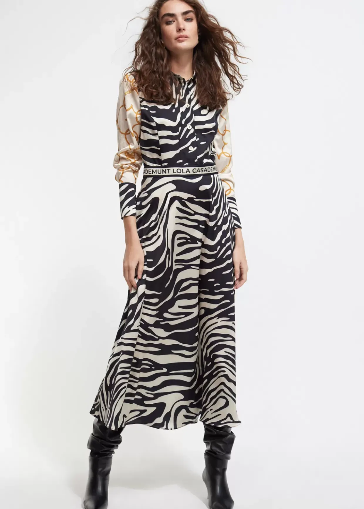 Vestido estampado zebra