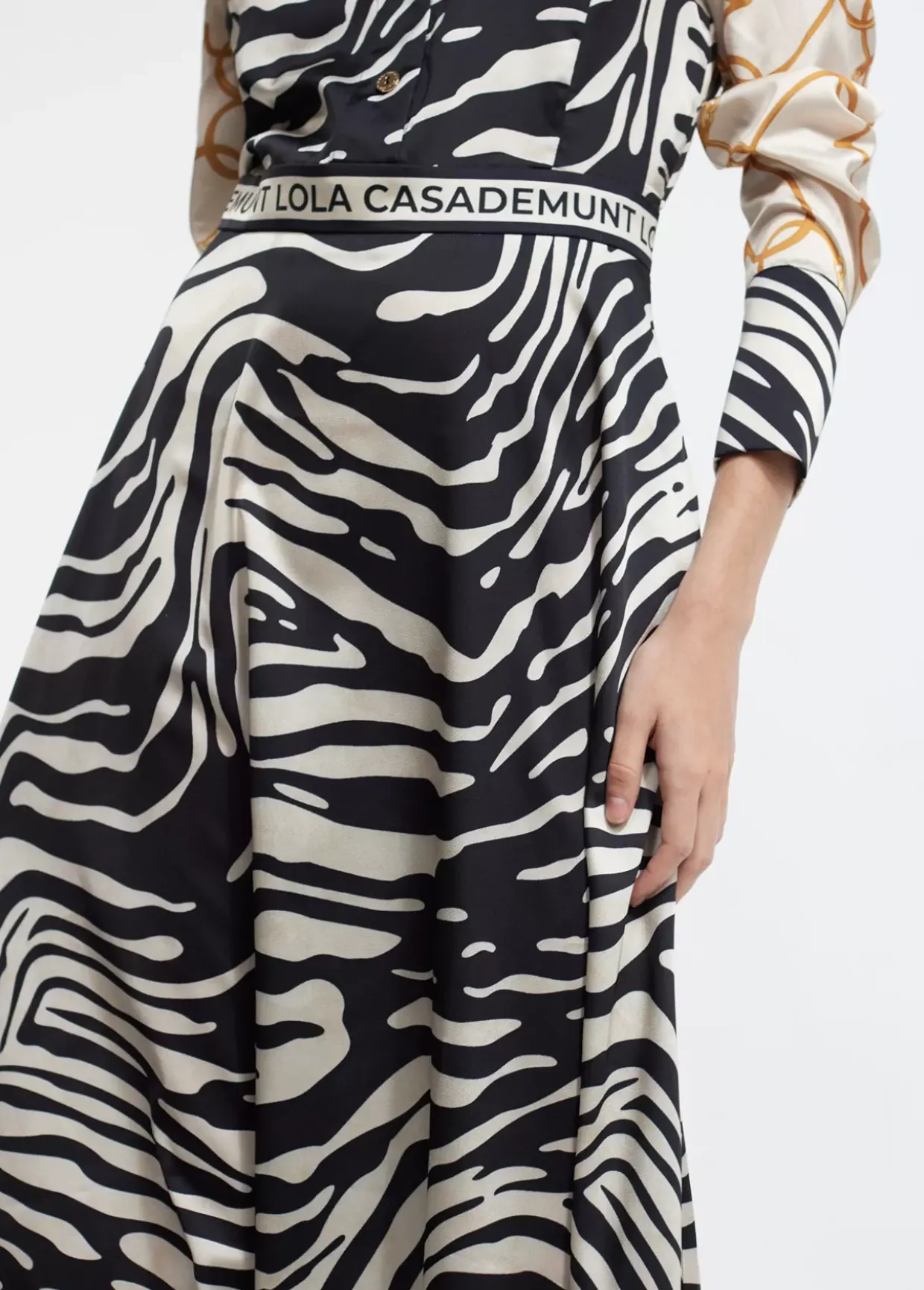 Vestido estampado zebra