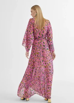 Vestido largo animal print color