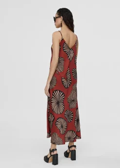 Vestido largo estampado