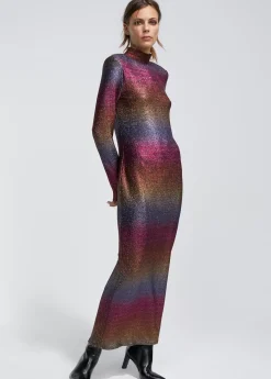 Vestido largo lúrex