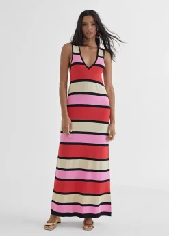 Vestido largo rayas