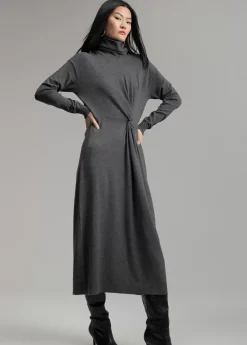 Vestido midi de punto