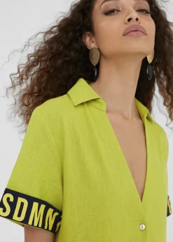 Vestido midi de volantes