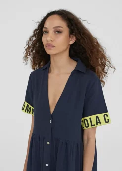 Vestido midi de volantes