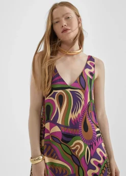 Vestido midi estampado