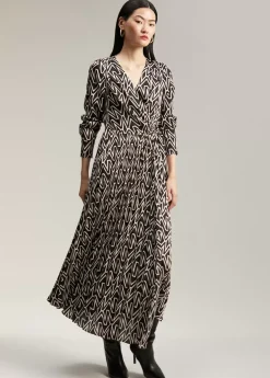 Vestido monograma bicolor