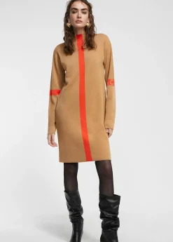 Vestido punto bicolor