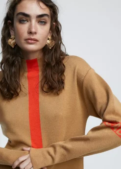 Vestido punto bicolor