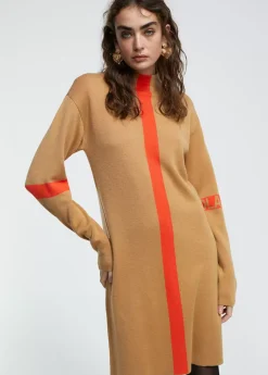 Vestido punto bicolor