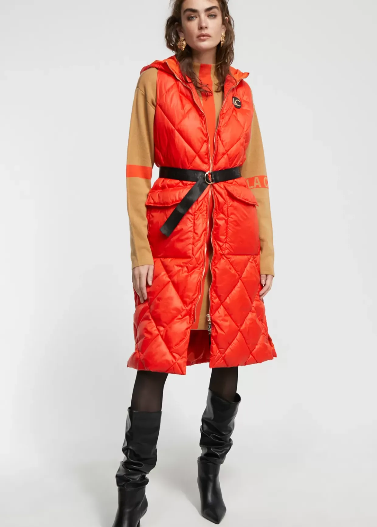 Vestido punto bicolor