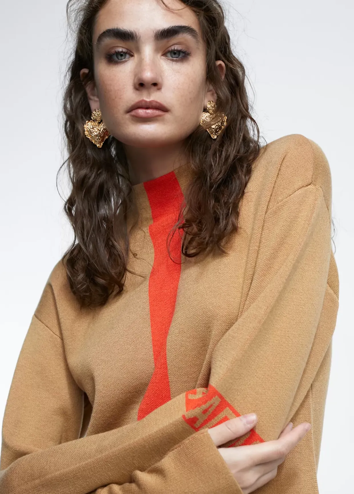 Vestido punto bicolor