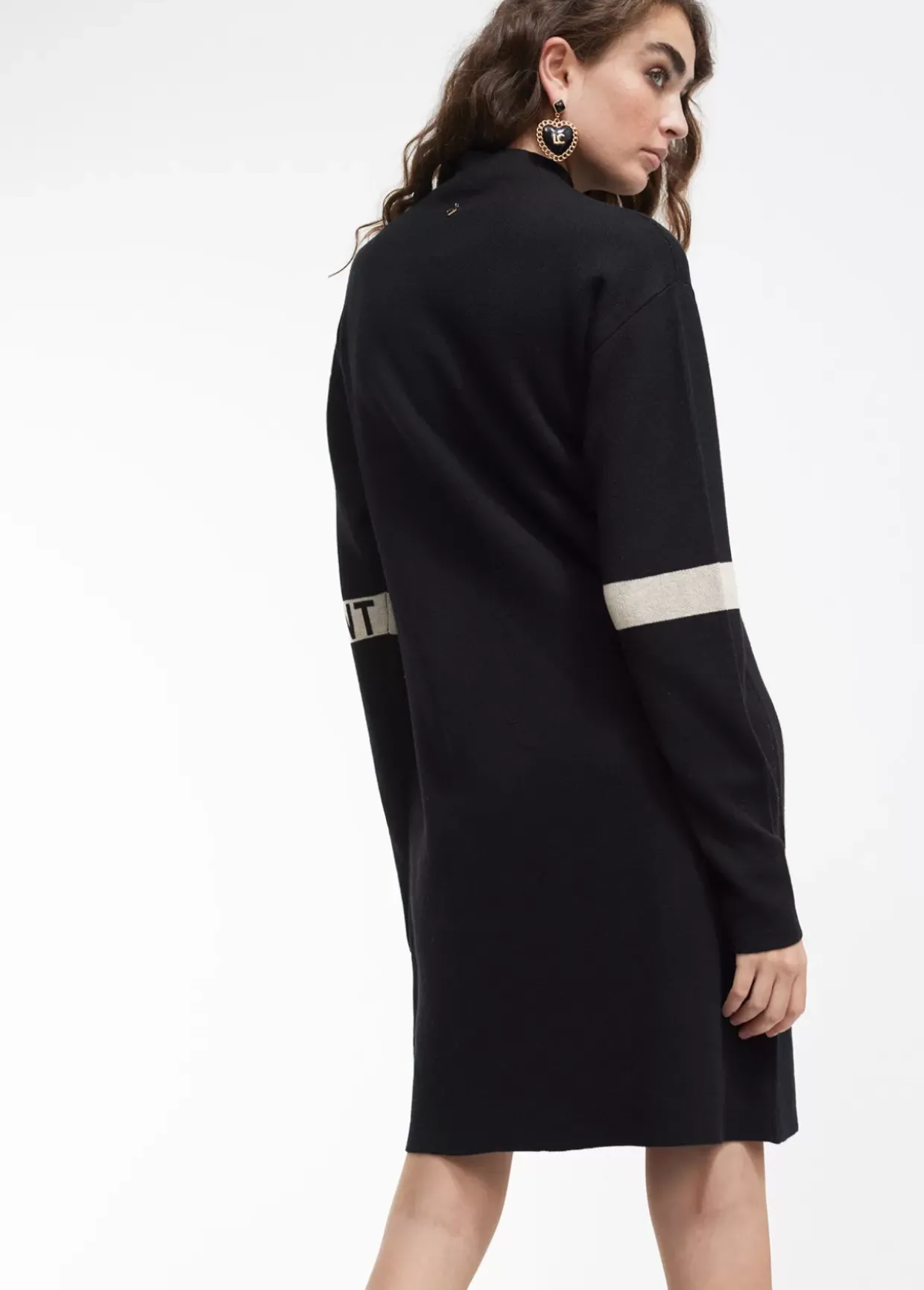 Vestido punto bicolor