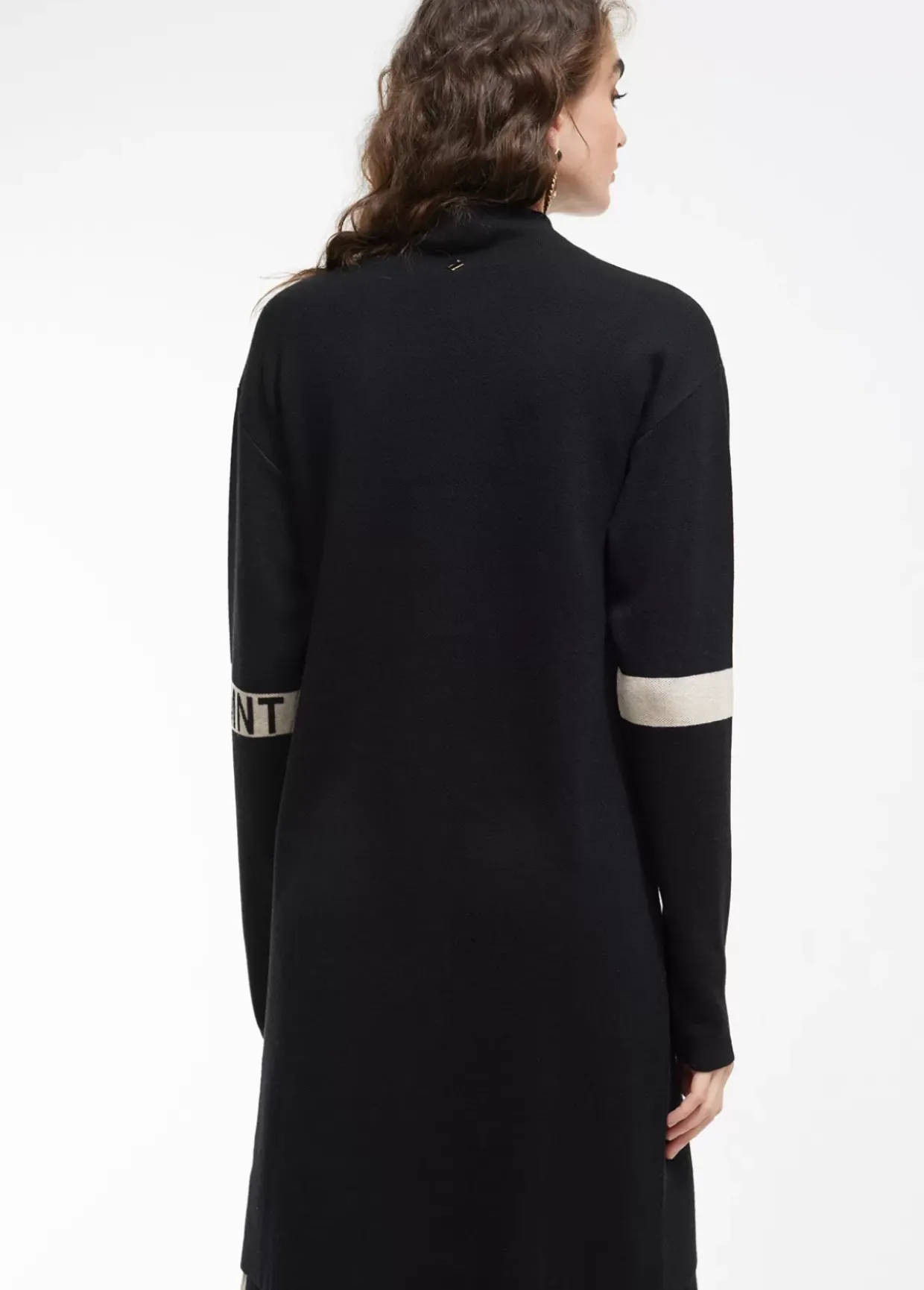 Vestido punto bicolor