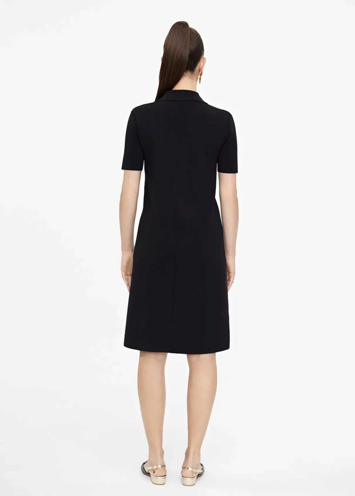 Vestido punto corto bolsillos LC