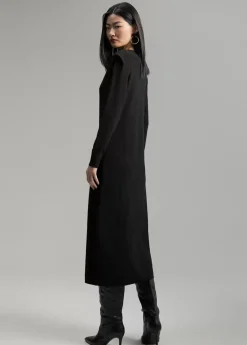 Vestido punto hombreras