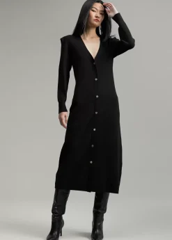 Vestido punto hombreras