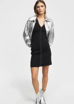 Vestido punto tachas