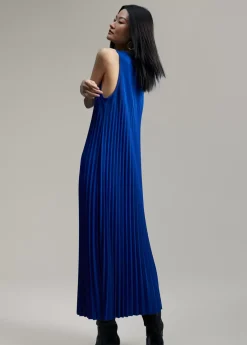 Vestido sin manga plisado