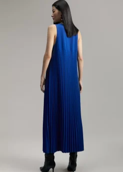 Vestido sin manga plisado