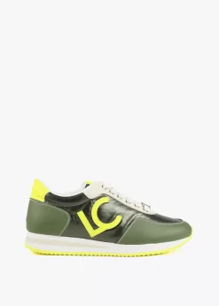 Zapatillas deportivas verdes y lima