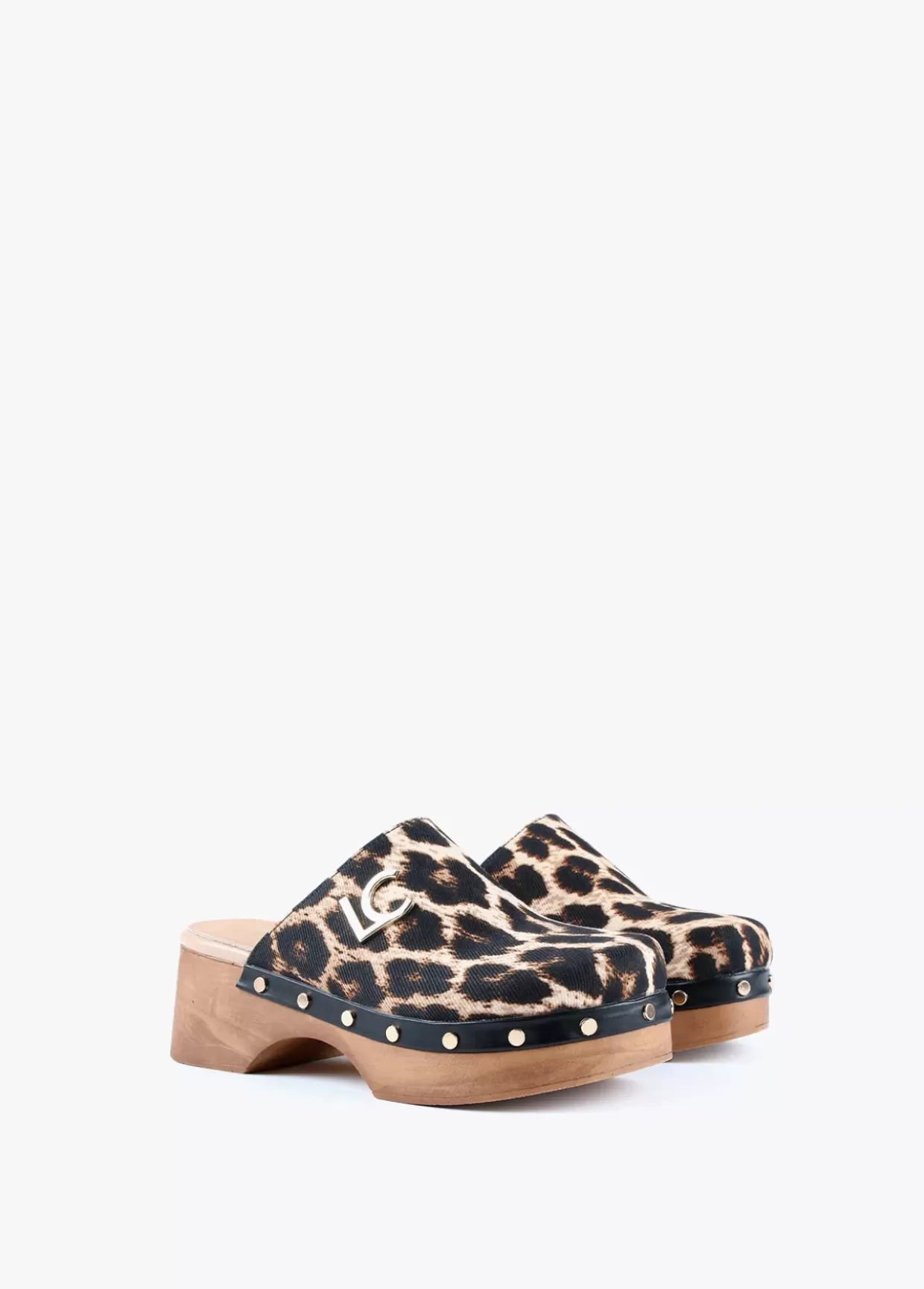 Zueco con estampado animal