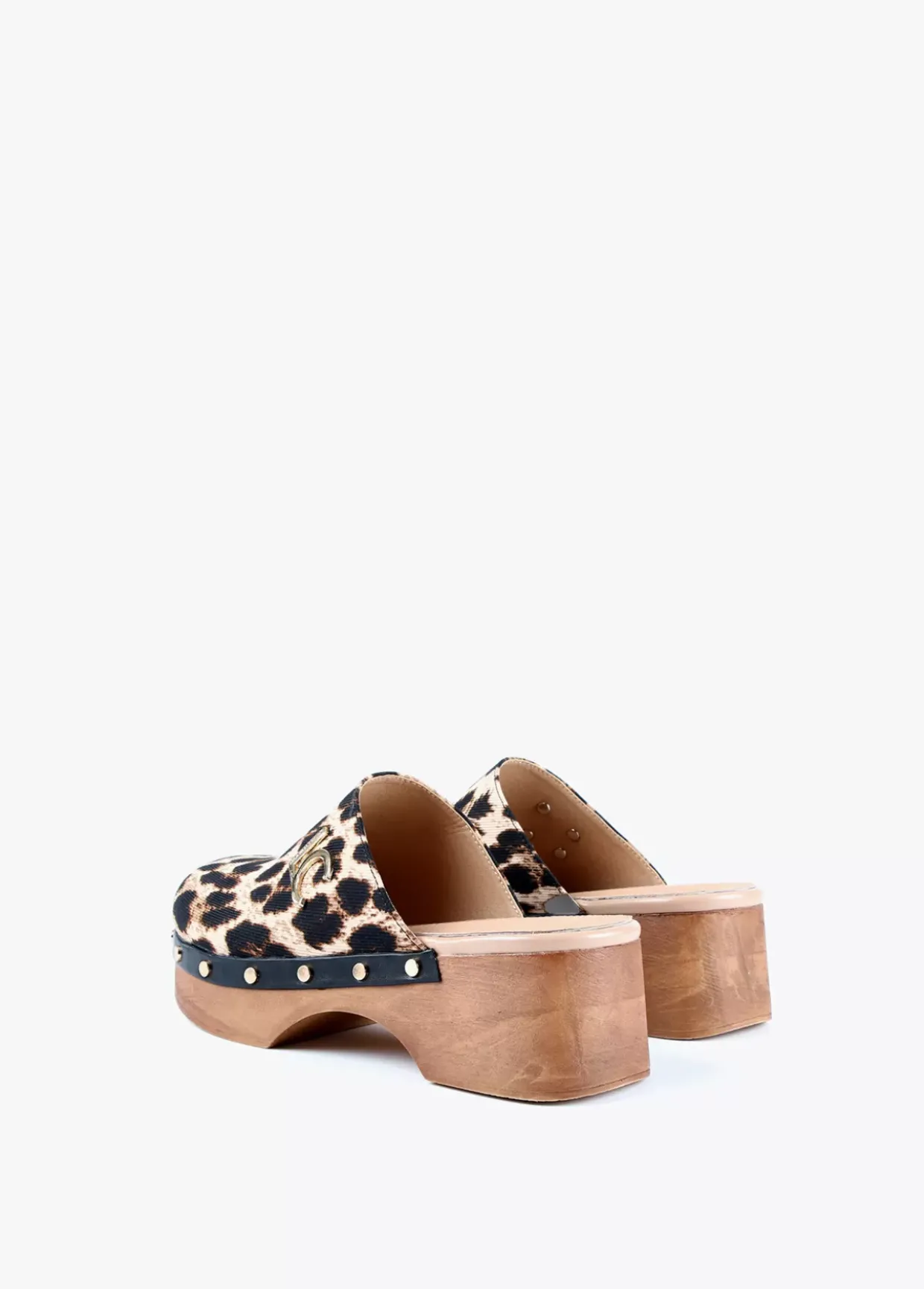 Zueco con estampado animal