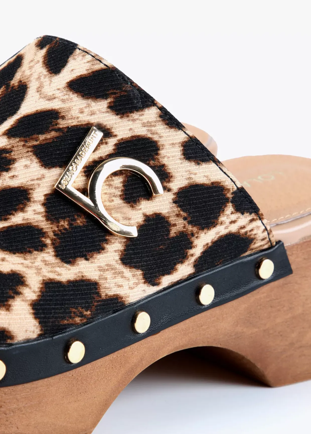 Zueco con estampado animal