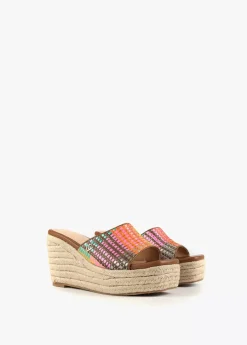 Zueco plataforma multicolor